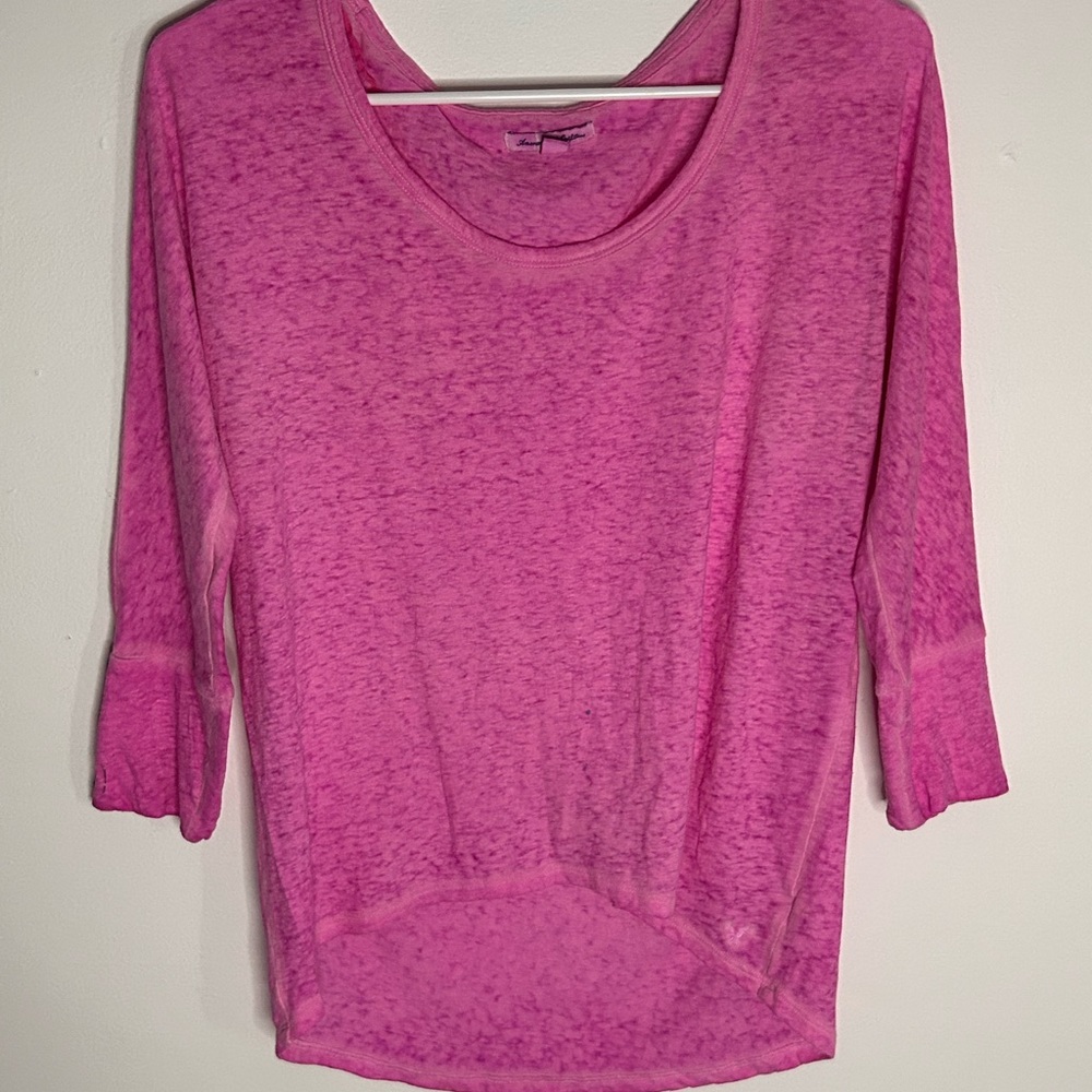 American Eagle Pink Sheer Women's Top